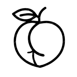 Peach Ass SVG