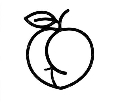 Peach Ass SVG